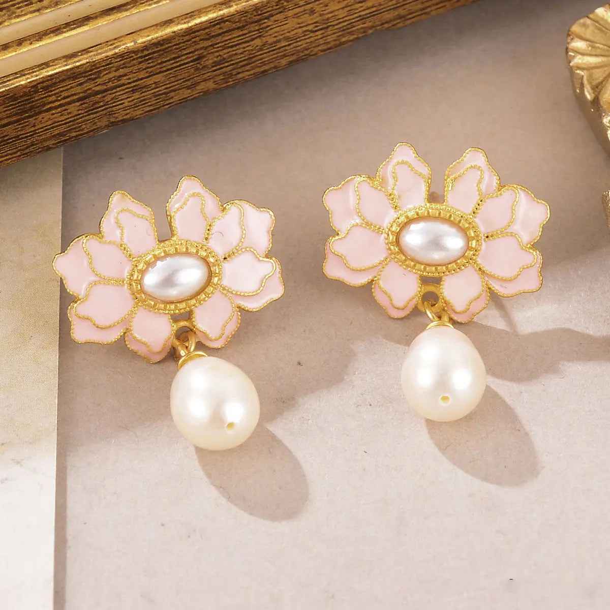 Tassel Earrings Flower Earrings - Norellé