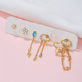 Tassel Earrings Spot Drill Ear Rings - TZ00103 Golden Suit / 18K - electronic accessories