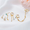 Tassel Earrings Spot Drill Ear Rings - TZ00103 Golden Suit / 18K - electronic accessories