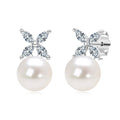 Temperament Wild Natural Freshwater Pearl Ear Studs - Stud Earrings / 925 Silver - electronic accessories