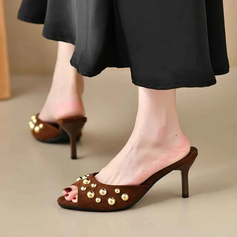 Thin Heels Peep Toes Sandal