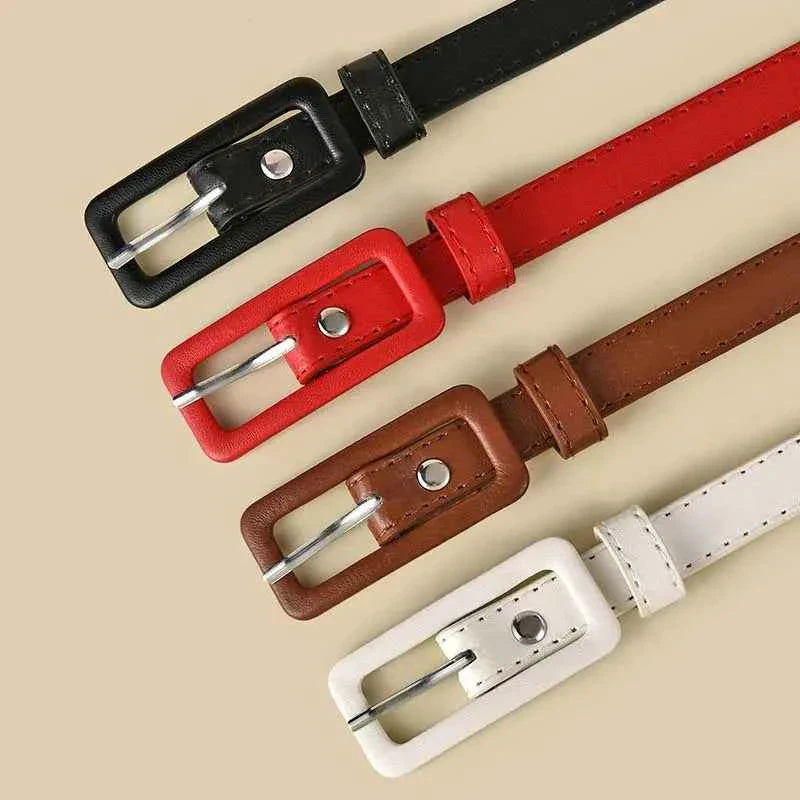Thin Waistband Pin Buckle Adjustable Belt