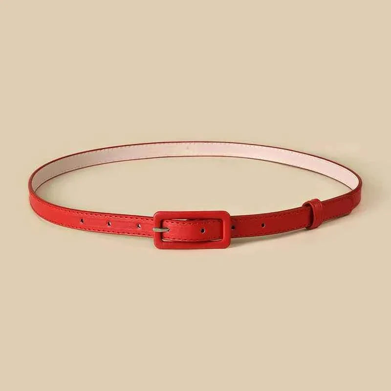 Thin Waistband Pin Buckle Adjustable Belt