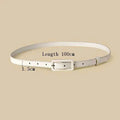 Thin Waistband Pin Buckle Adjustable Belt