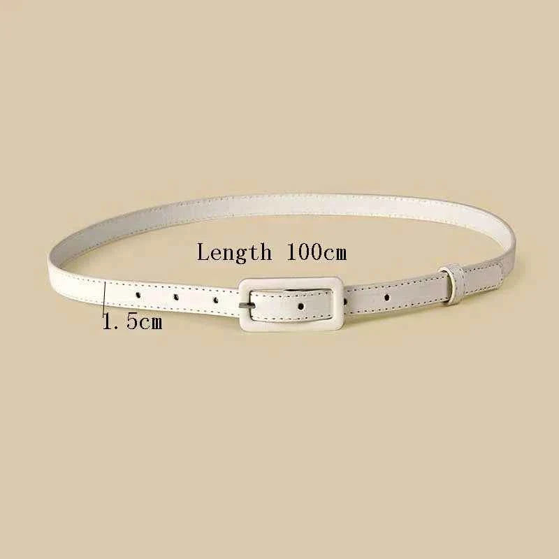 Thin Waistband Pin Buckle Adjustable Belt