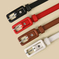 Thin Waistband Pin Buckle Adjustable Belt