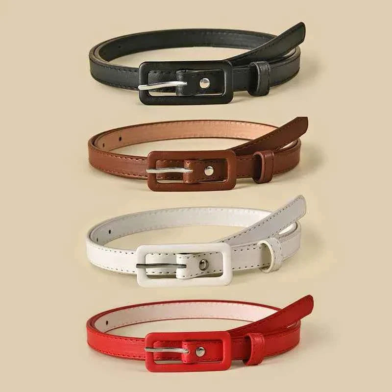 Thin Waistband Pin Buckle Adjustable Belt