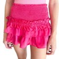 Tiered Ruffled Short Skirt