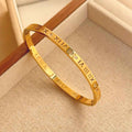 Titanium Steel Bracelet Women’s Non-fading Fashion - Sz050 Gold - electronic accessories