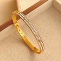 Titanium Steel Bracelet Women’s Non-fading Fashion - Sz056 Gold - electronic accessories