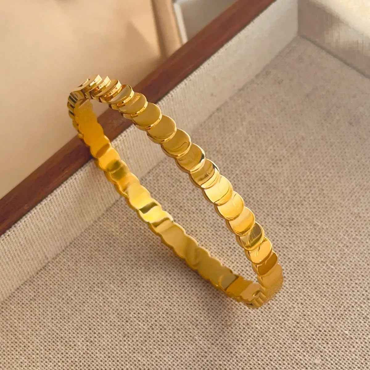 Titanium Steel Bracelet Women’s Non-fading Fashion - Sz061 Gold - electronic accessories