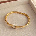 Titanium Steel Bracelet Women’s Non-fading Fashion - Sz079 Gold - electronic accessories