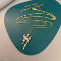 Titanium Steel Butterfly Drop Pendant Necklace Personality - electronic accessories