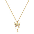 Titanium Steel Butterfly Drop Pendant Necklace Personality - electronic accessories