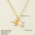 Titanium Steel Conch Turtle Shell Retro Easy Matching Necklace - 1888G - electronic accessories