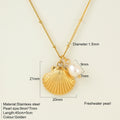 Titanium Steel Conch Turtle Shell Retro Easy Matching Necklace - 1900 - electronic accessories