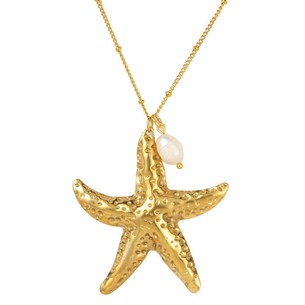 Titanium Steel Conch Turtle Shell Retro Easy Matching Necklace - electronic accessories