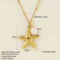 Titanium Steel Conch Turtle Shell Retro Easy Matching Necklace - Starfish 1940 - electronic accessories