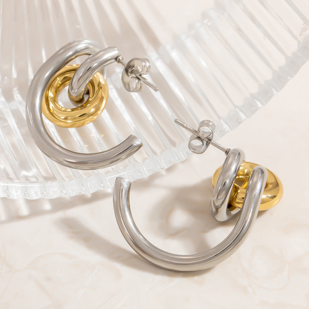 Titanium Steel Ear Studs Female - electronic accessories