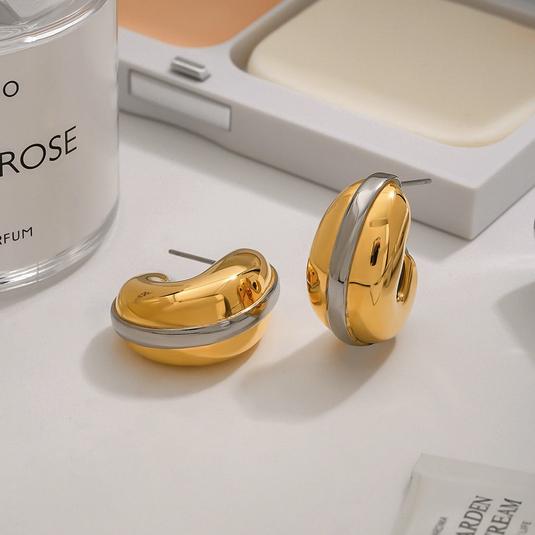 Titanium Steel Earrings Niche Stainless - JDE0101008PS - electronic accessories