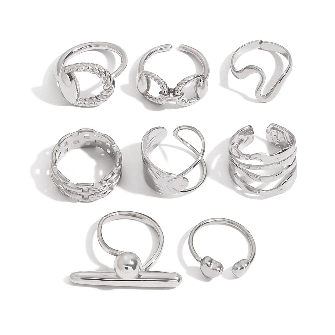Titanium Steel No Fading Rings - electronic accessories