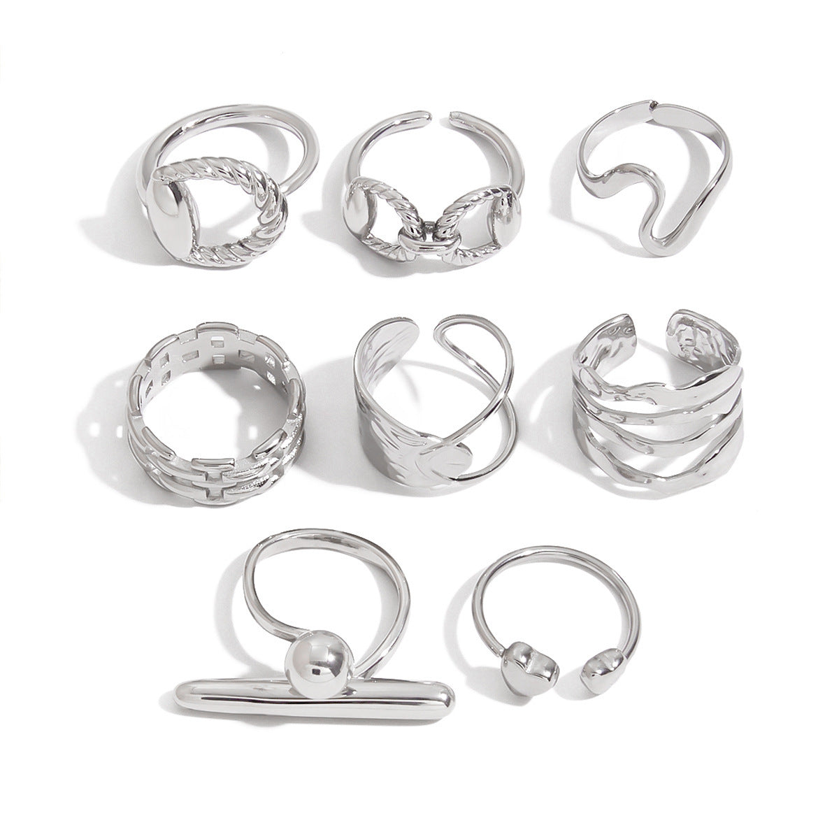 Titanium Steel No Fading Rings - electronic accessories
