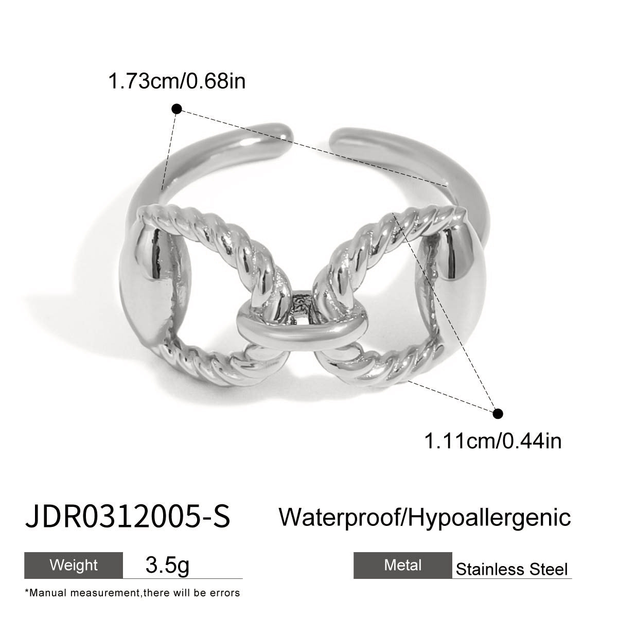 Titanium Steel No Fading Rings - JDR0312005S - electronic accessories