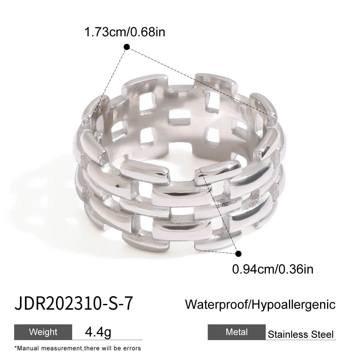 Titanium Steel No Fading Rings - JDR202310S US6 - electronic accessories