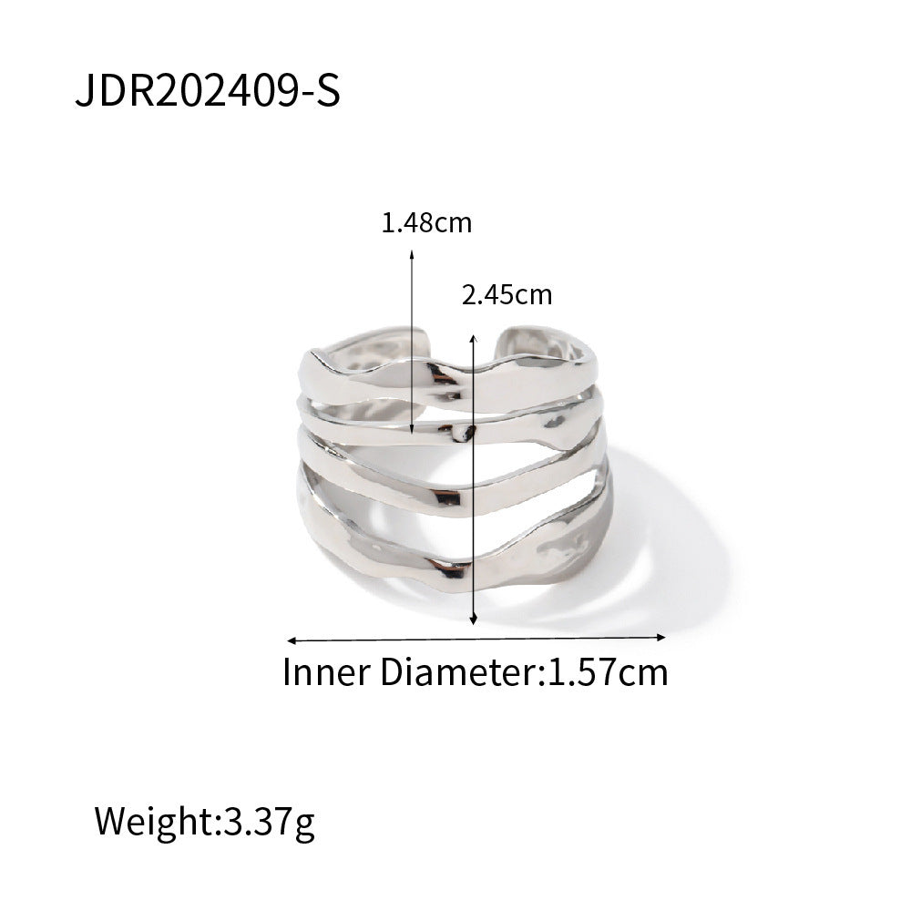 Titanium Steel No Fading Rings - JDR202409S - electronic accessories