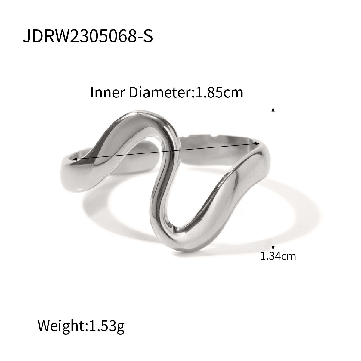 Titanium Steel No Fading Rings - JDRW2305068S - electronic accessories