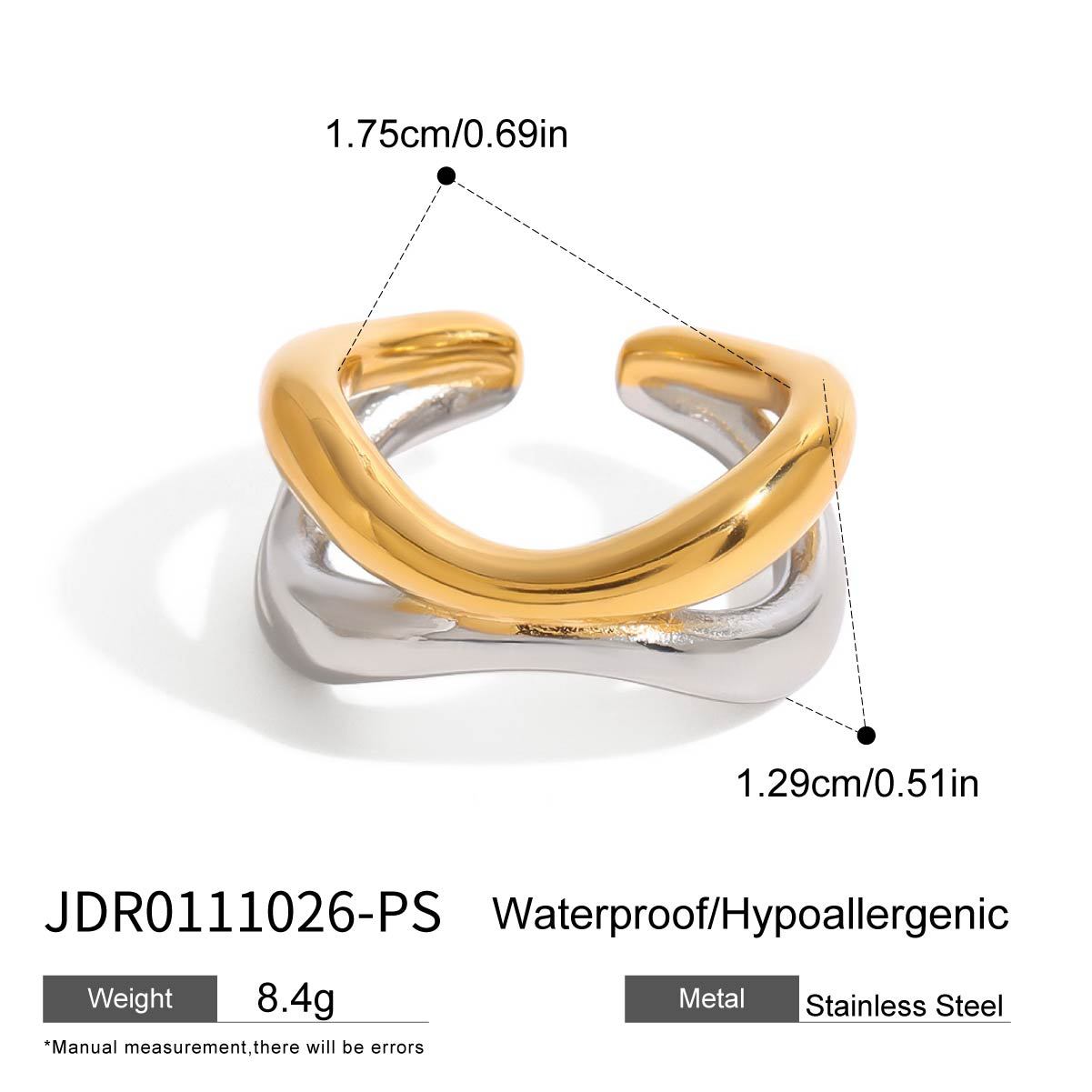 Titanium Steel No Fading Stainless Pearl Ring - JDR0111026PS - electronic accessories