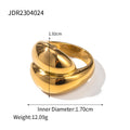 Titanium Steel No Fading Stainless Pearl Ring - JDR23040247 Style - electronic accessories