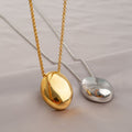 Titanium Steel Oval Pendant Necklace For Women Light Luxury Minority - electronic accessories