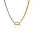 Titanium Steel U-shaped Pendant Necklace - Gold - electronic accessories