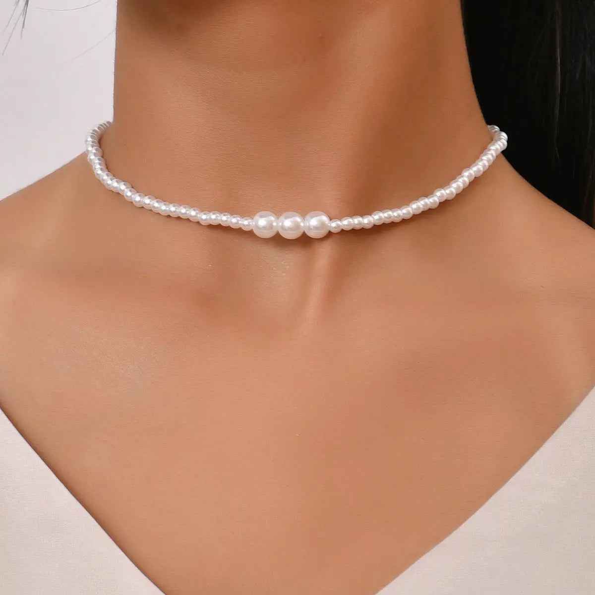 Trend Elegant Jewelry Wedding Big Pearl Necklace For Womenim - Style 12 - electronic accessories