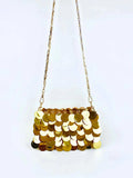 Trendy and Cool Gold Glitter Chain Bag