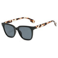 Trendy Small Square Frame Sunglasses - black / show as picture