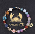 Twelve Constellation Bracelet Natural Stone Cut Color - Cancer - electronic accessories
