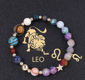 Twelve Constellation Bracelet Natural Stone Cut Color - Leo - electronic accessories