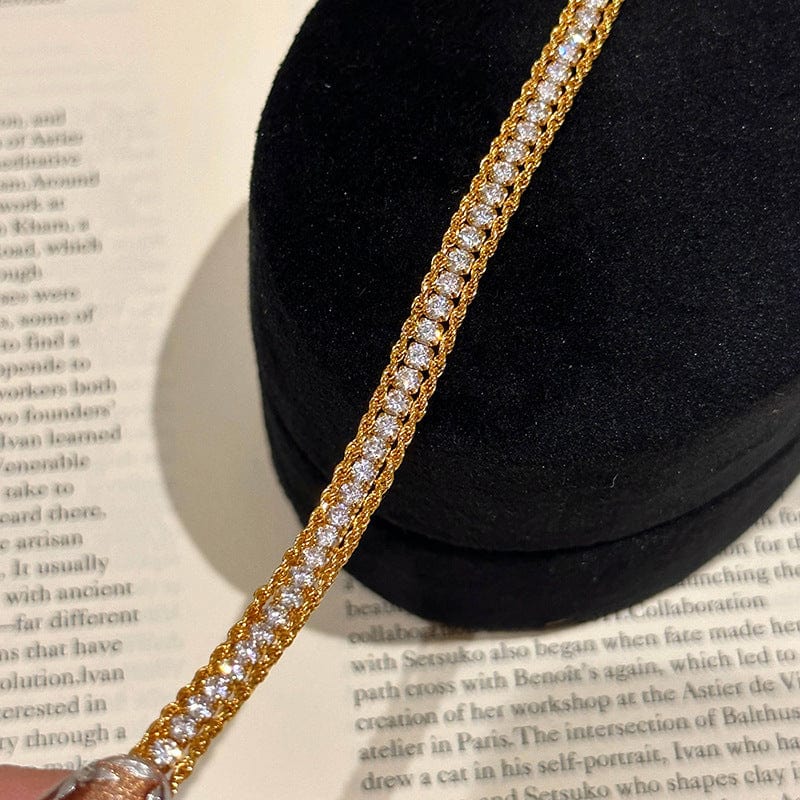Twist Full Diamond Bracelet Fashion Special-interest - electronic accessories