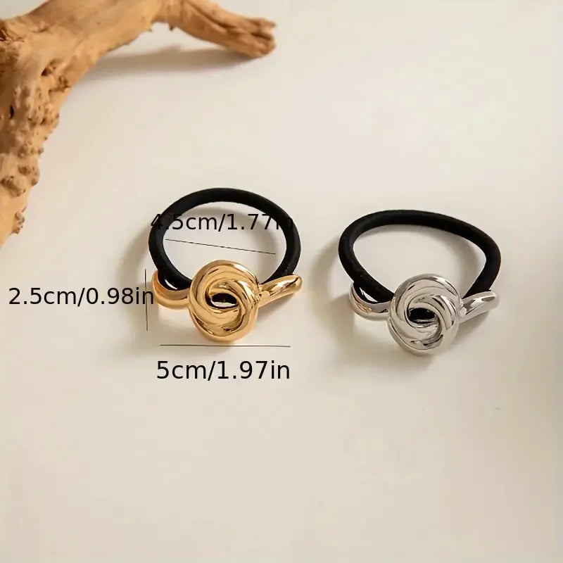 Twisted Hair Ring Elastic Rope Set