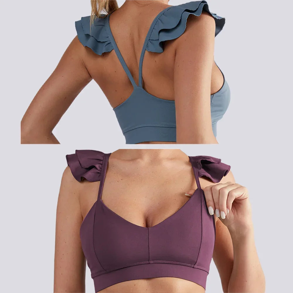 Two Piece Set Women Yoga Gym Running Badminton Skirt Suit