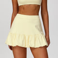 Two-piece Skirts Quick-drying Breathable Safety Tennis Skirt - Almond Yellow / L - Other