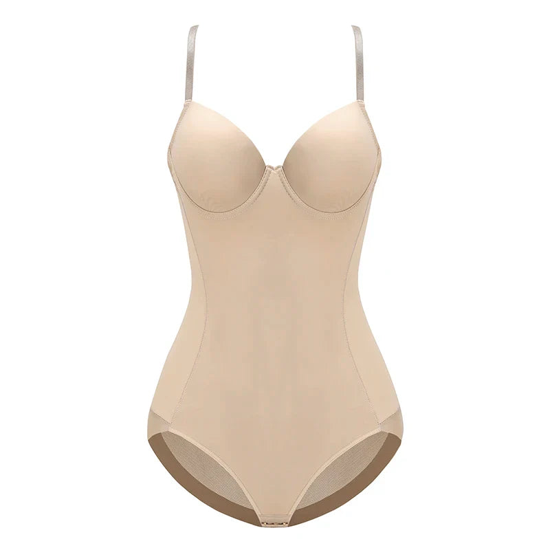 Underwire White Bodysuit Women - beige / XL