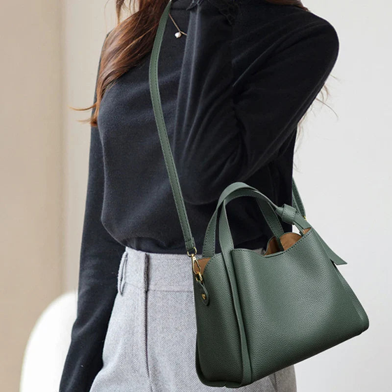 Versatile Bucket Shoulder Bags Women