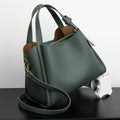 Versatile Bucket Shoulder Bags Women - green / 26X14X20cm