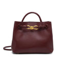 Versatile Large Capacity Vintage Handbag - Size 29*10 * 18cm / Wine red