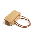 Versatile Straw Weave Boston Armpit Shoulder Purse