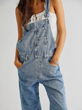 Vintage Denim Overalls for Women