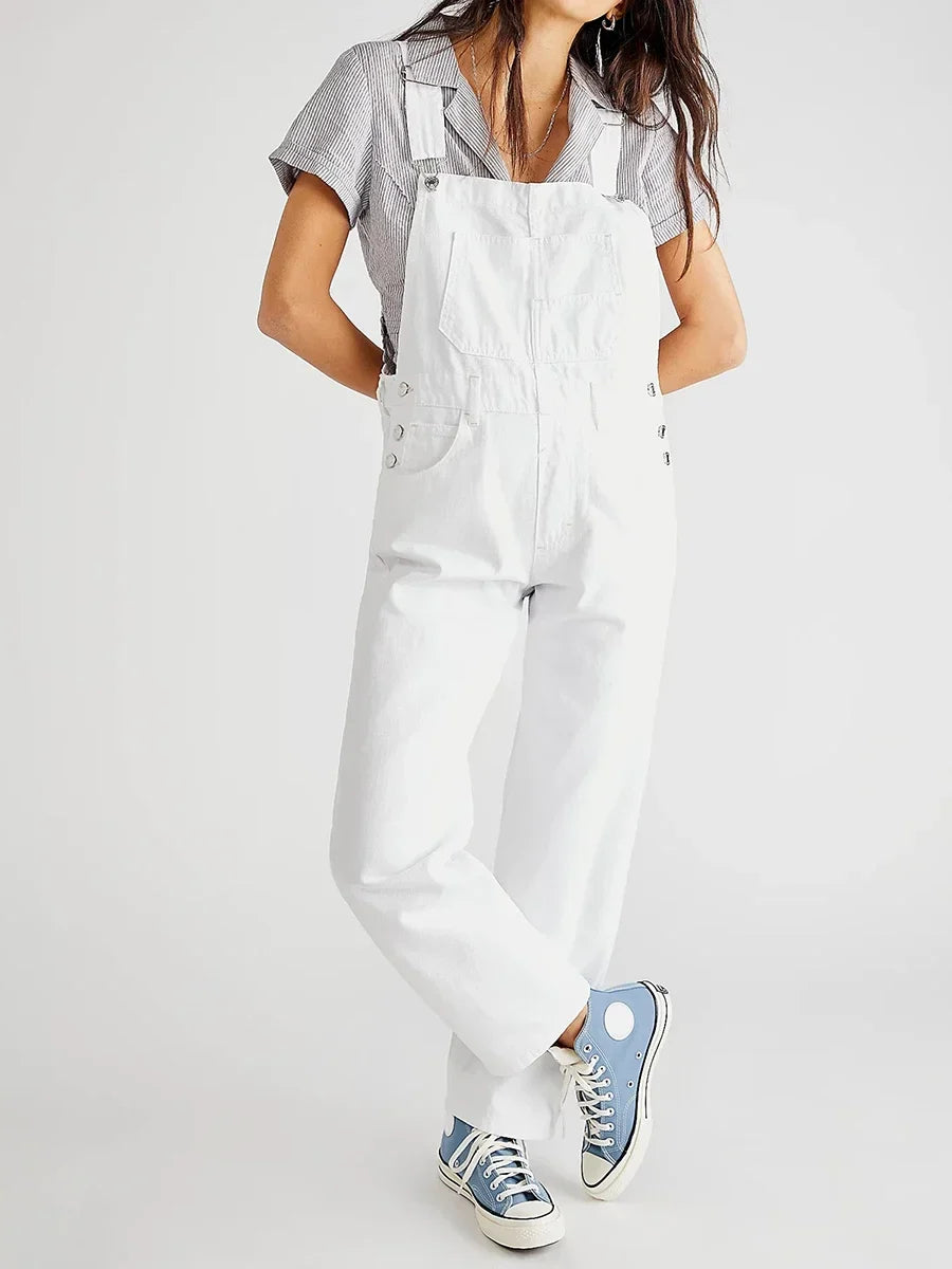 Vintage Denim Overalls for Women